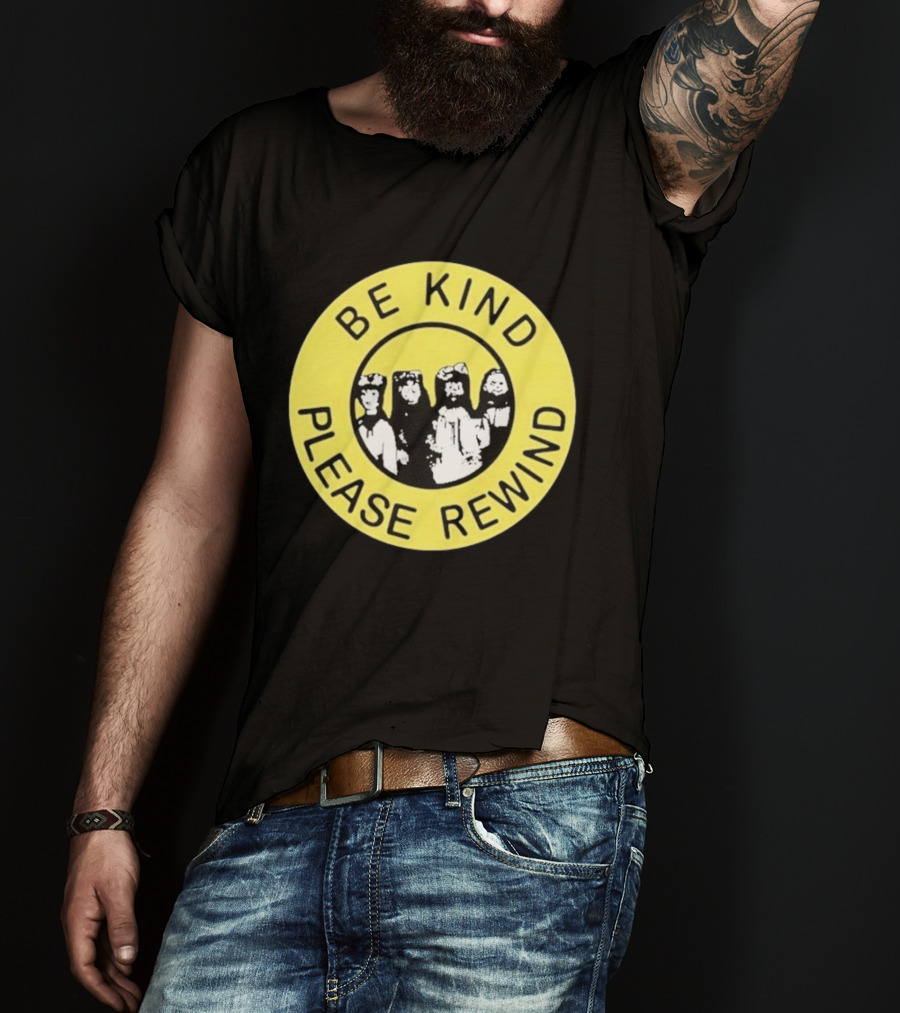Be Kind Please Rewind Puppet Combo Yellow Circle T-Shirt