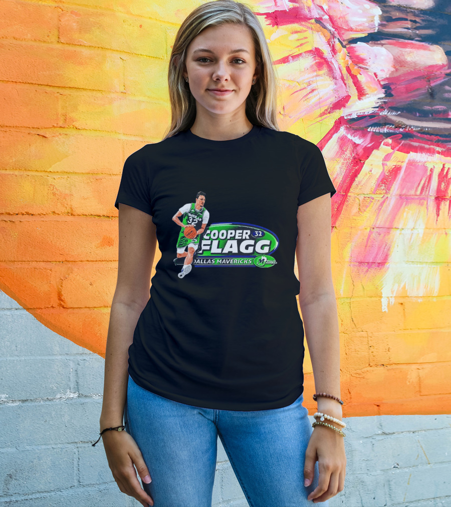 Cooper Flagg Dallas Mavericks 32 ROY Basketball Player T-Shirt