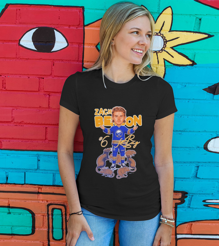Zach Benson Buffalo Sabres Rat King #6 T-Shirt