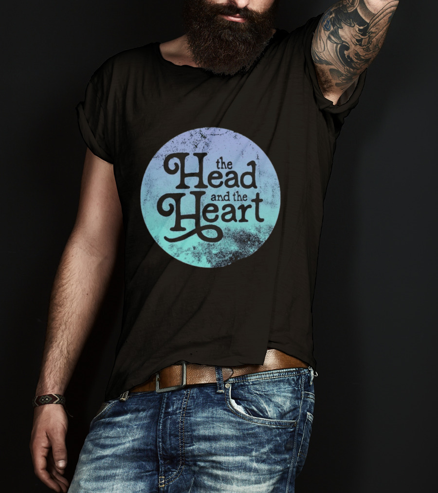 The Head And The Heart Periwinkle Gradient T-Shirt
