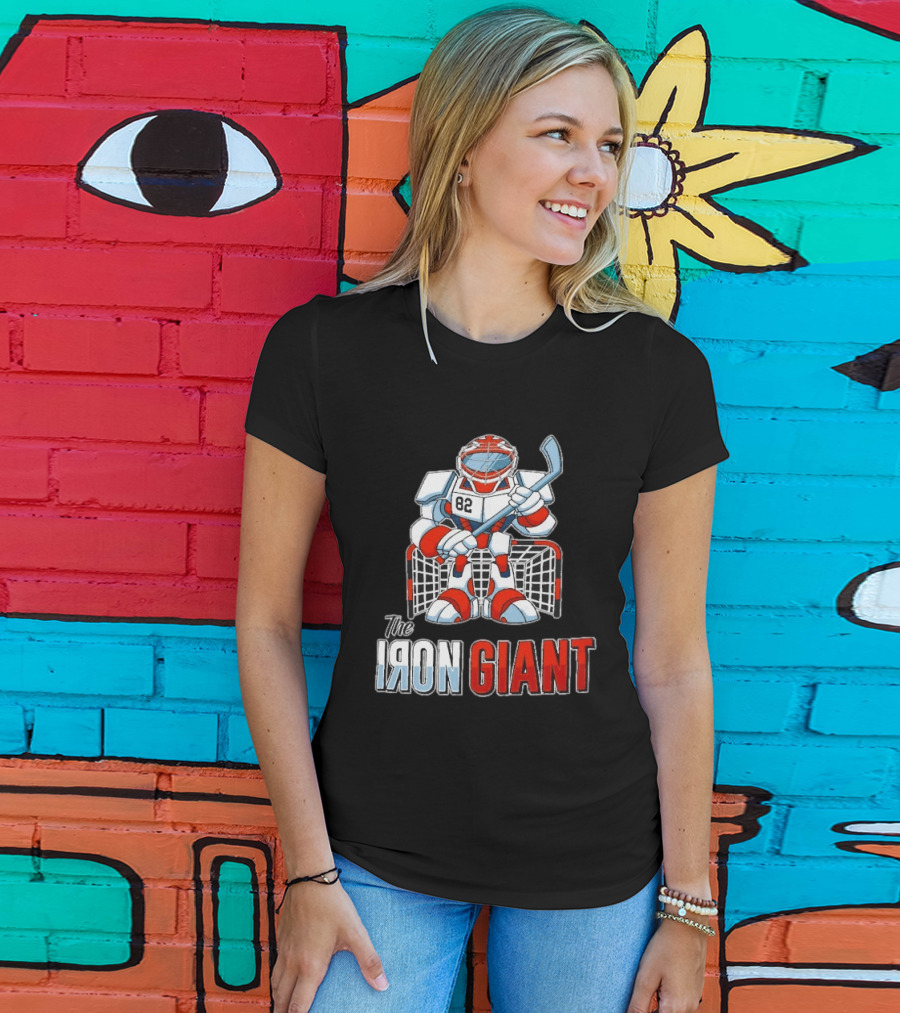 The Iron Giant Hockey Goalie Robot 82 T-Shirt