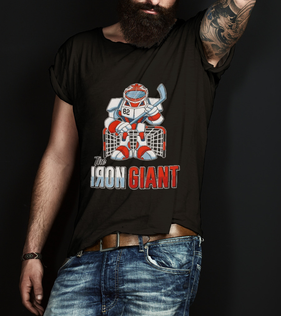 The Iron Giant Hockey Goalie Robot 82 T-Shirt