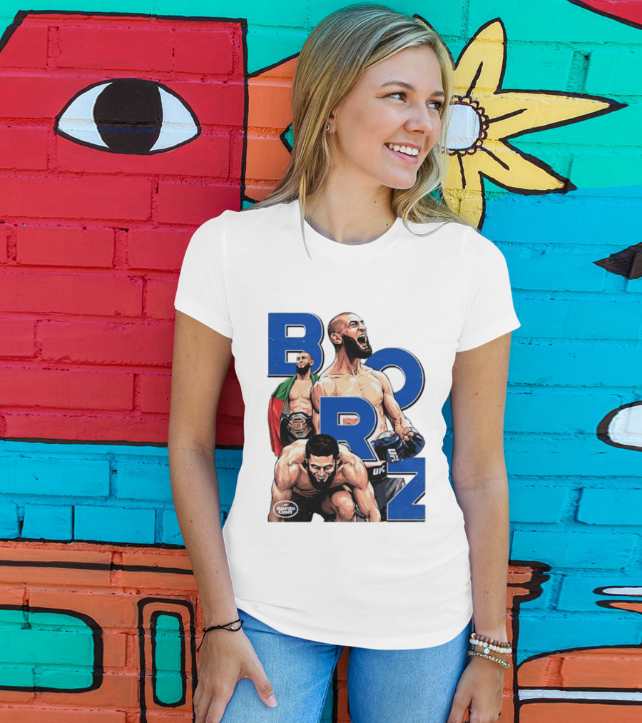 Borz Khamzat Chimaev UFC Fighter Illustrated T-Shirt