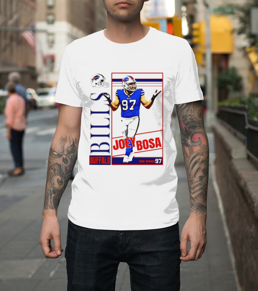 Joey Bosa Buffalo Bills Edge Rusher 97 NFL Football T-Shirt