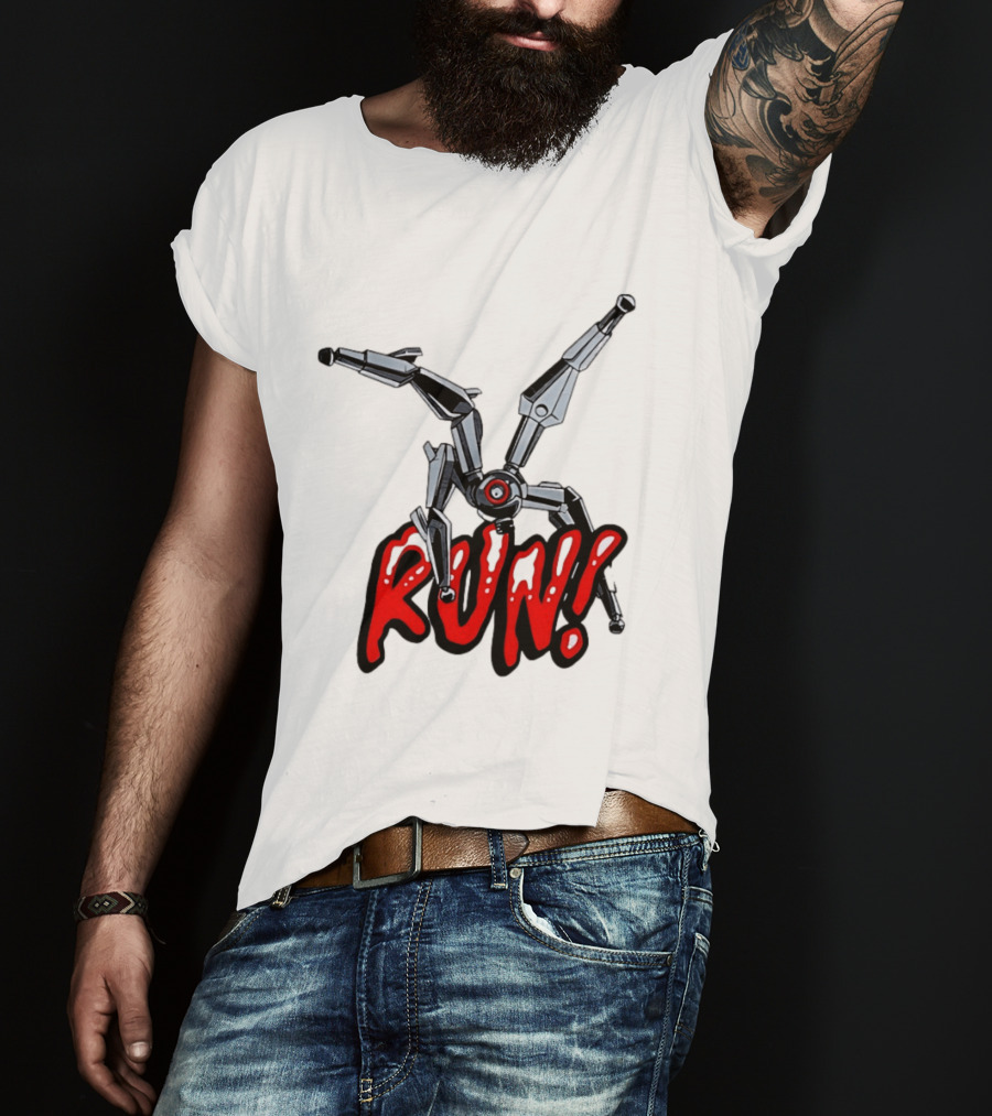 Robot Leaper ARC Raiders RUN Cyborg Invasion T-Shirt