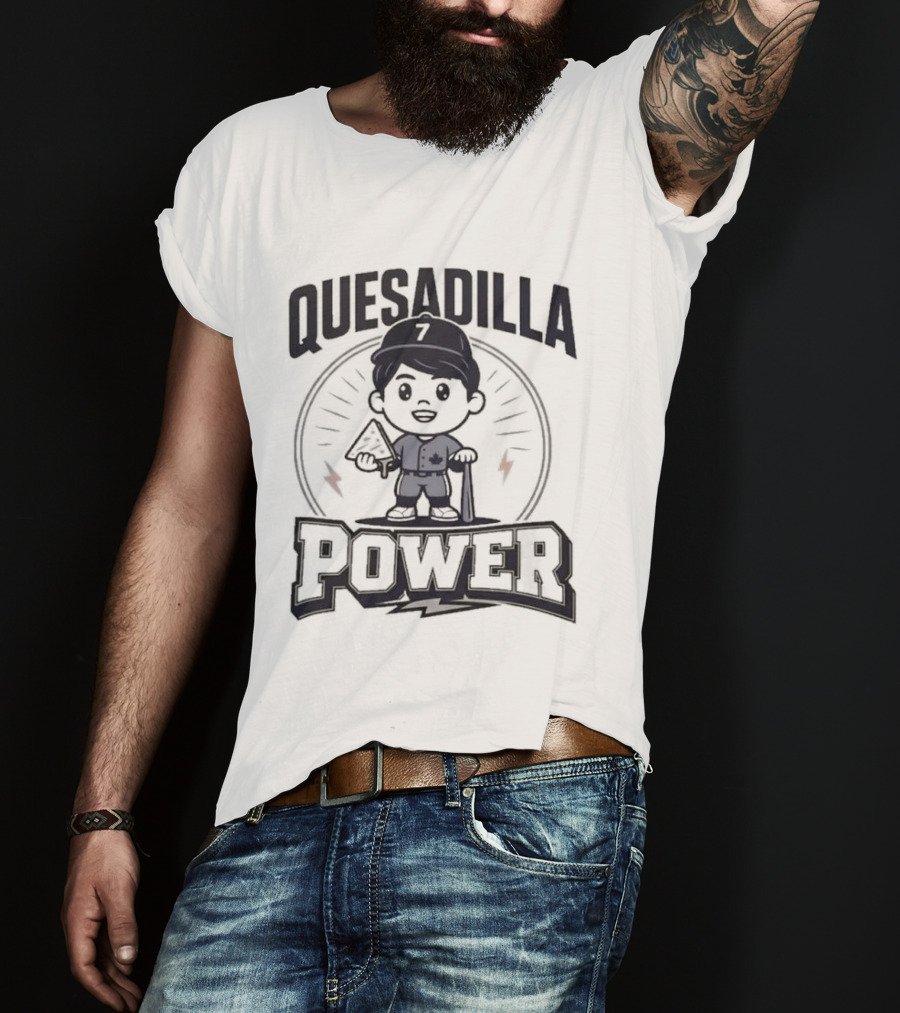 Quesadilla Power Kazuma Okamoto Chibi Toronto Blue Jays Baseball Fan T-Shirt