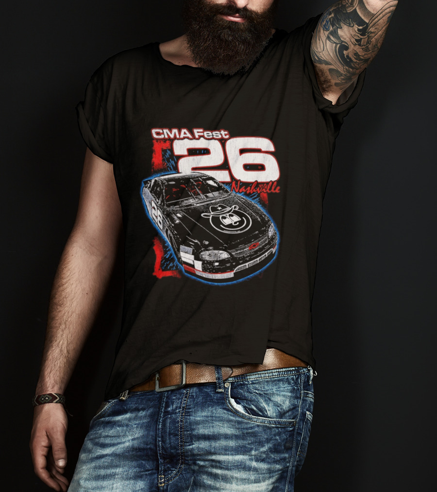 CMA Fest 26 Race Car Nashville 2026 T-Shirt
