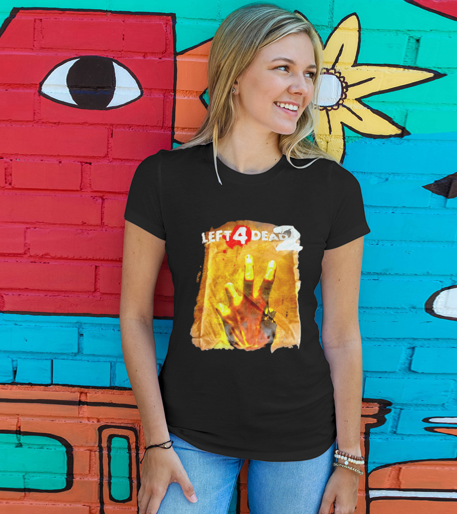 Left 4 Dead 2 Zombie Hand Iconic Horror Game T-Shirt