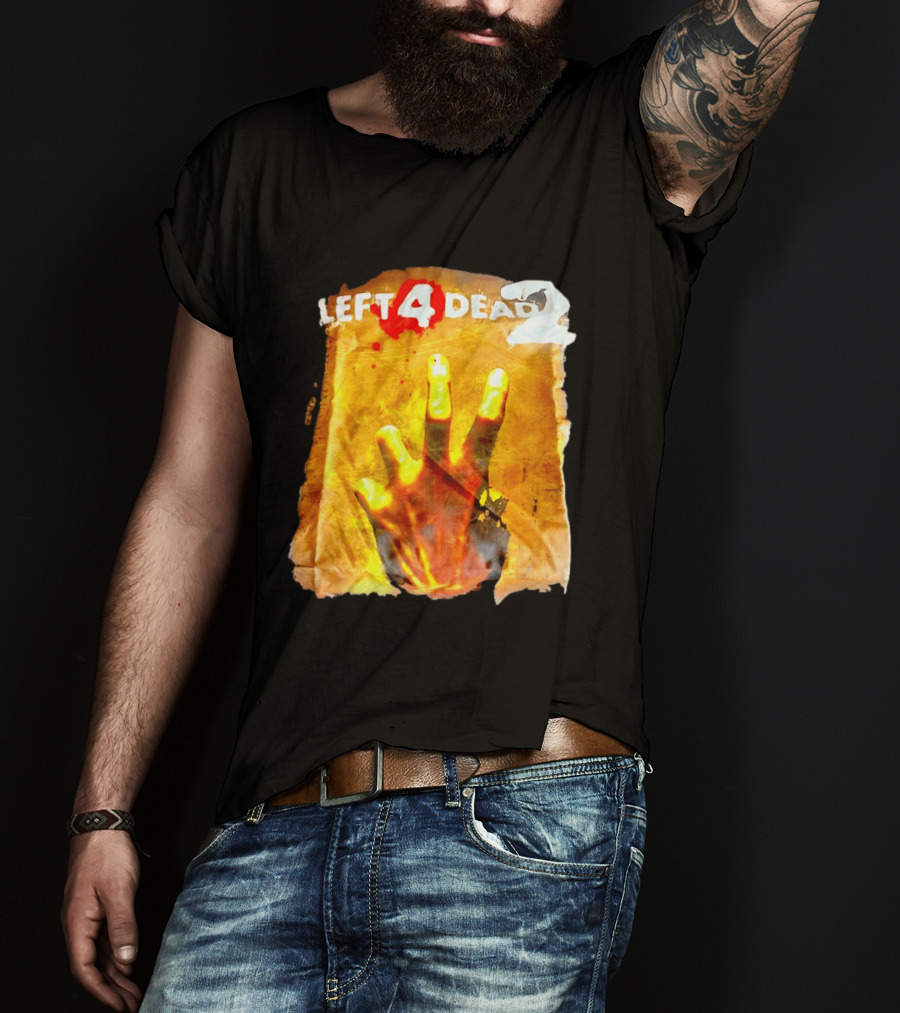 Left 4 Dead 2 Zombie Hand Iconic Horror Game T-Shirt