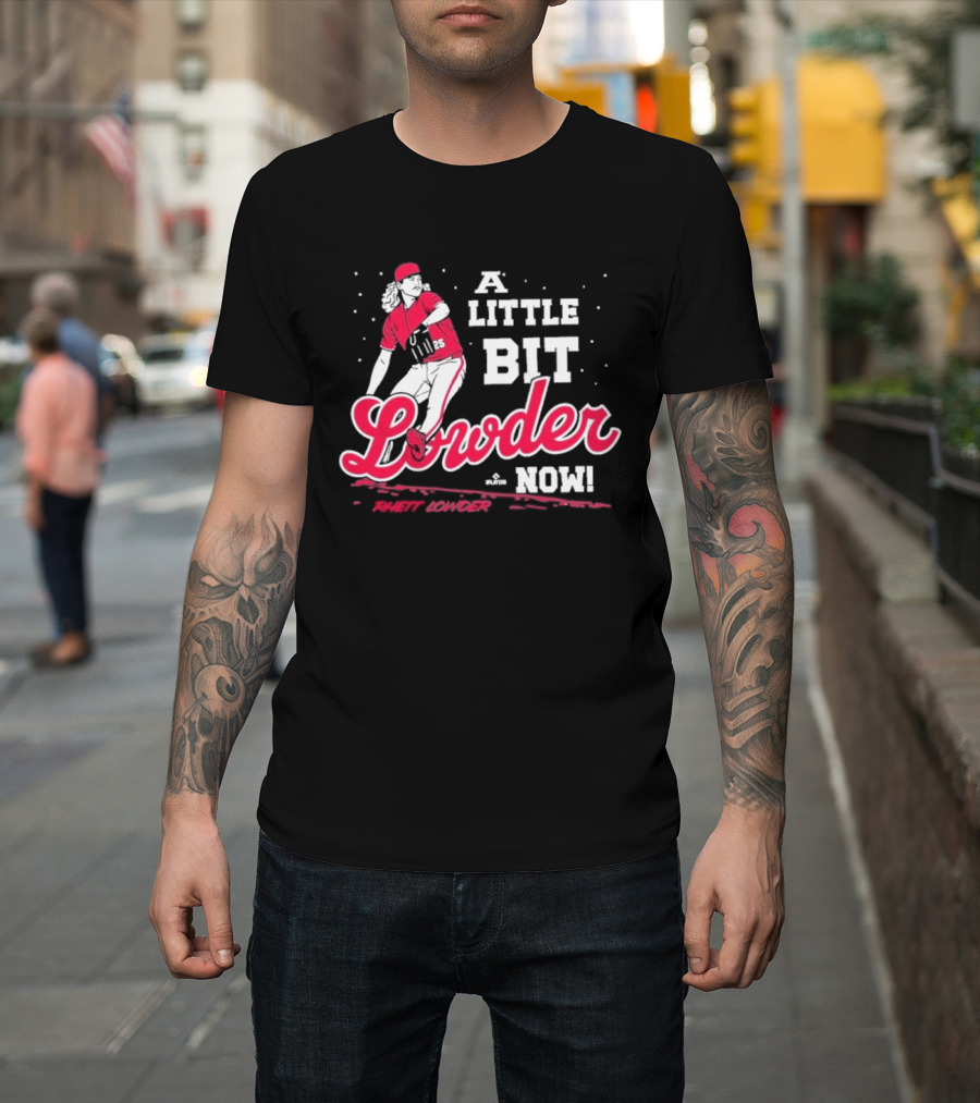 Rhett Lowder A Little Bit Lowder Now Baseball Pitcher T-Shirt
