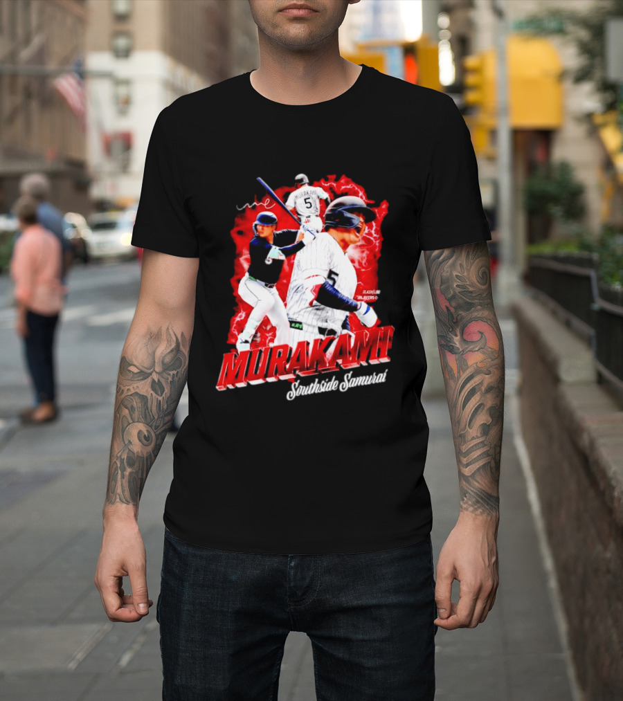 Munetaka Murakami Southside Samurai Baseball Players MLB Commendation T-Shirt