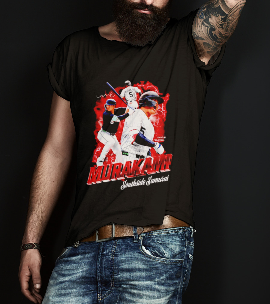 Munetaka Murakami Southside Samurai Baseball Players MLB Commendation T-Shirt