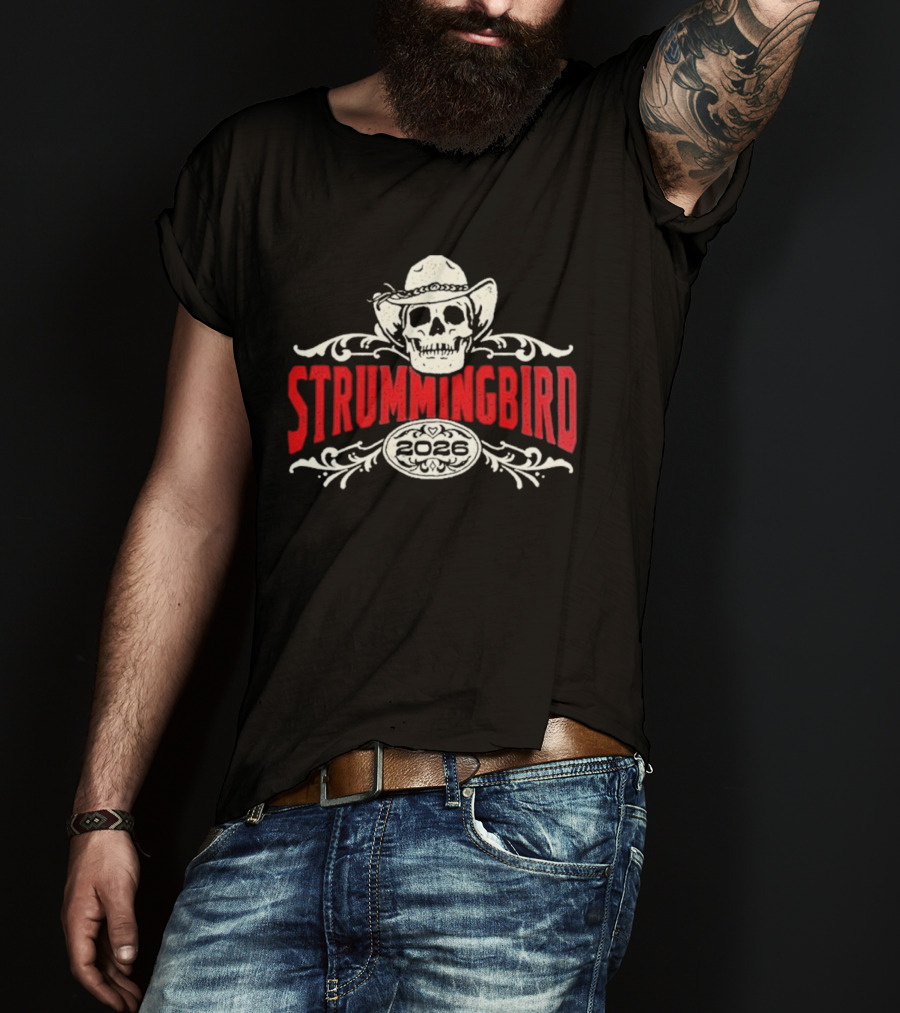 Strummingbird 2026 Festival Exclusive Australia October 17 18 Lineup Cowboy Skull T-Shirt