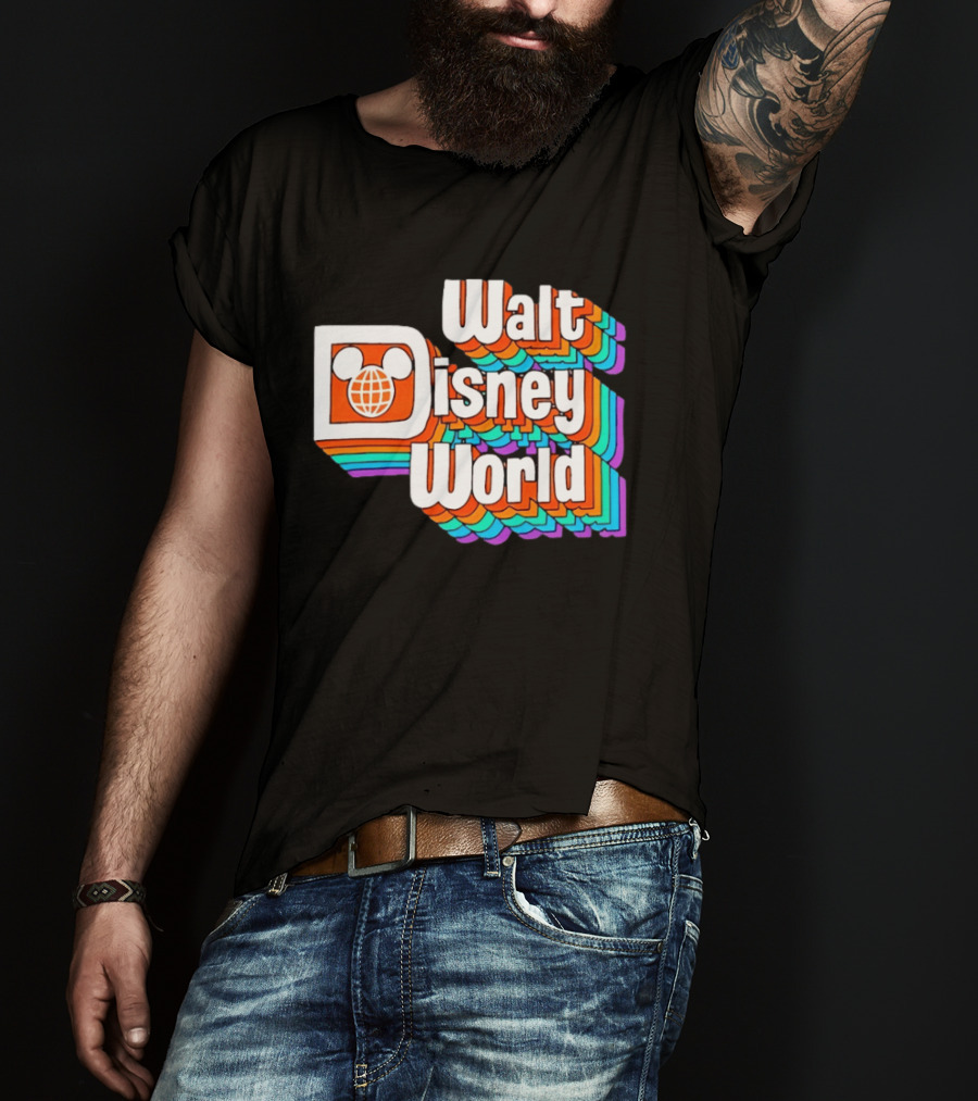 Walt Disney World Retro Rainbow Mickey Ears T-Shirt