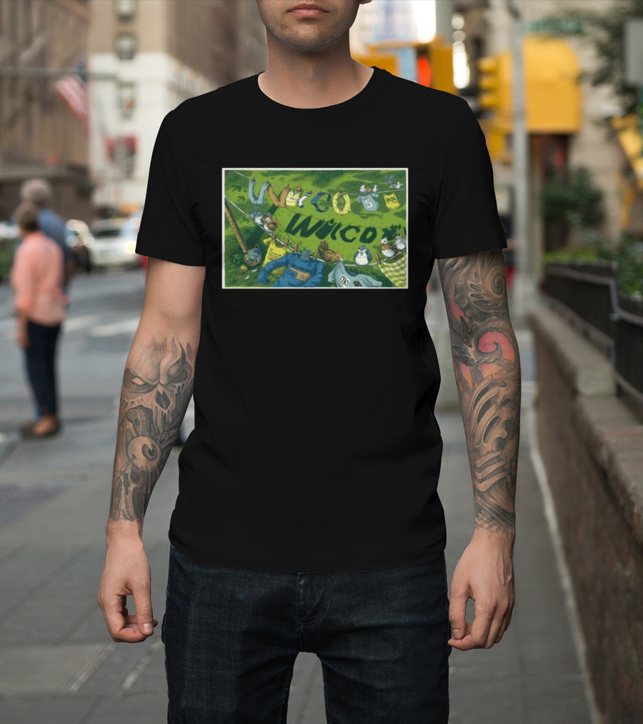 Wilco Oklahoma City OK 5 5 2026 Tour Birds And Clothesline T-Shirt