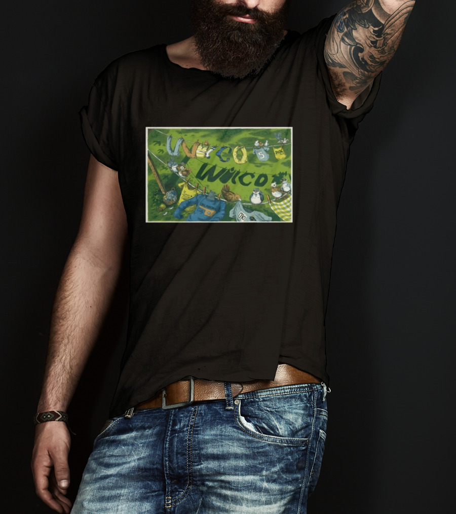 Wilco Oklahoma City OK 5 5 2026 Tour Birds And Clothesline T-Shirt