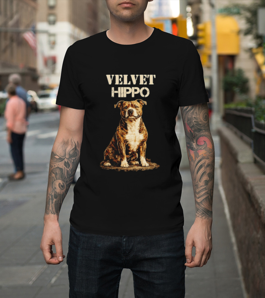 Velvet Hippo Dog T-Shirt