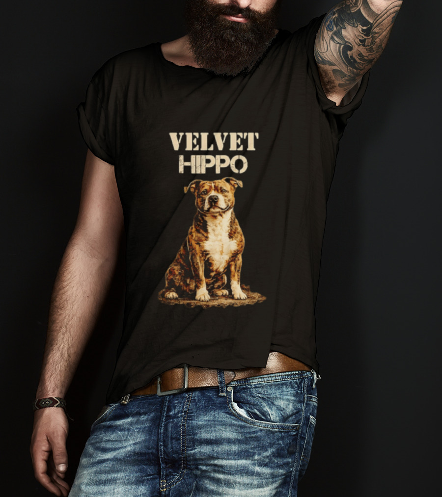 Velvet Hippo Dog T-Shirt