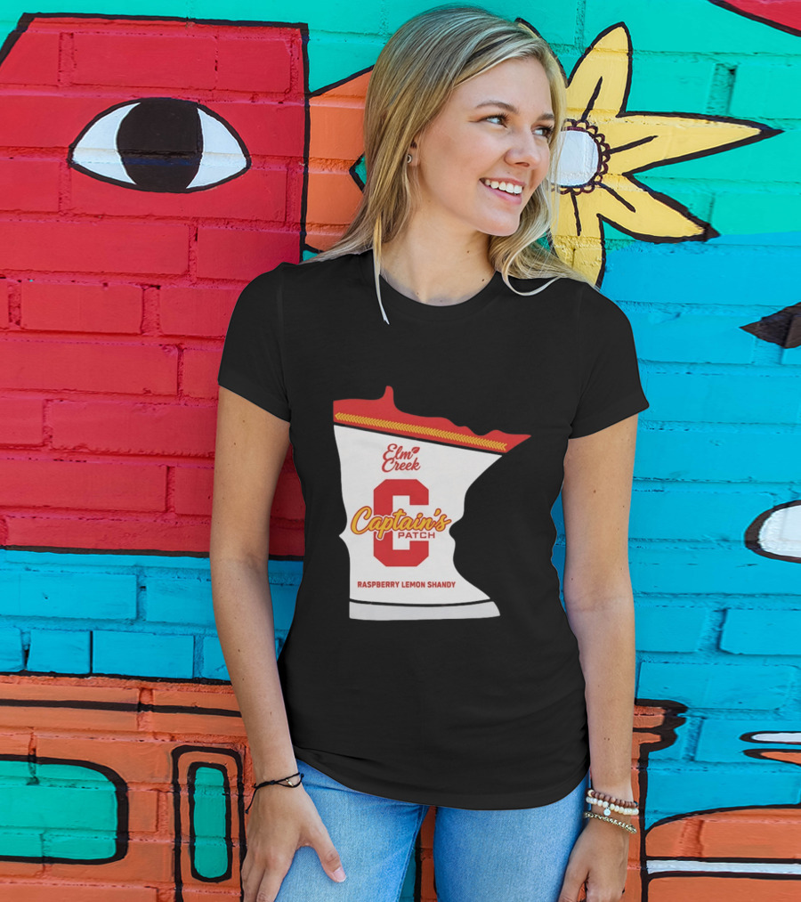 Elm Creek Captain's Patch Raspberry Lemon Shandy Minnesota T-Shirt