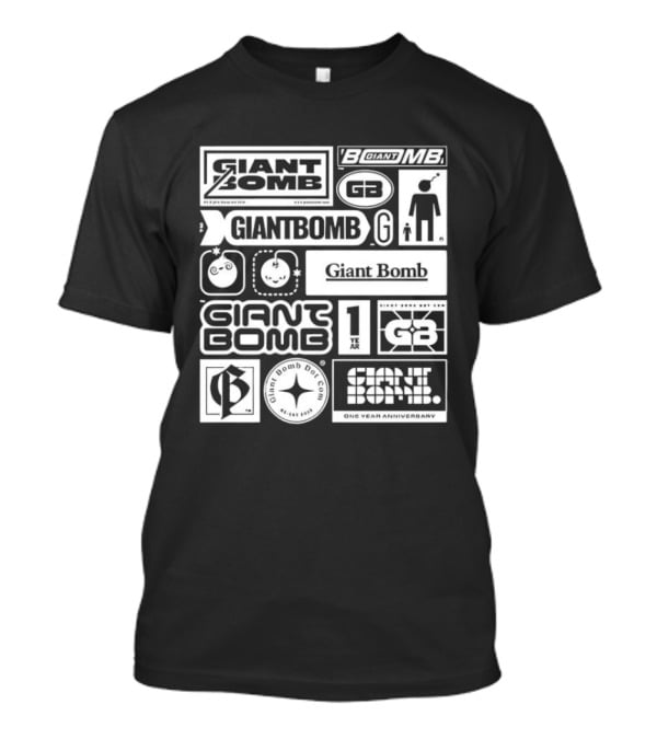 Giant Bomb Racing GB Icons And Logos Collection T-Shirt