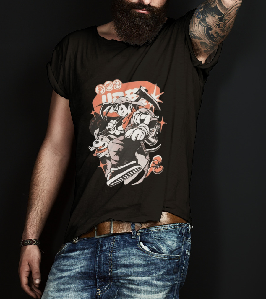 Harvest Moon Boy Adventure With Dog And Tools T-Shirt