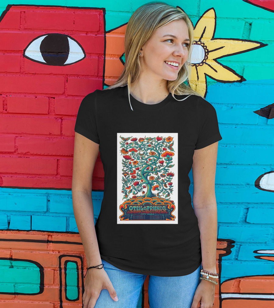 Oteil And Friends Tour May 2026 Psychedelic Tree Design Stepan Cleves Crouch T-Shirt