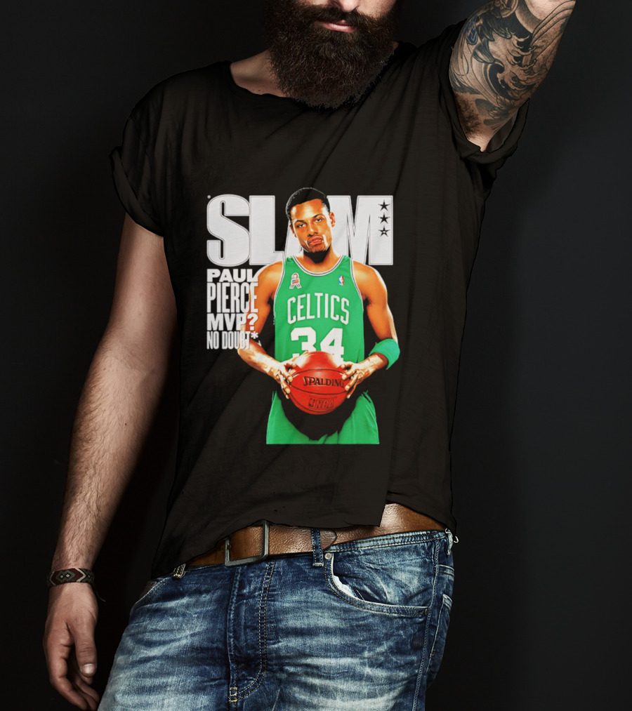 Paul Pierce Celtics 34 MVP No Doubt Slam T-Shirt