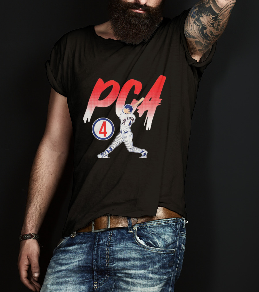 PCA Pete Crow Armstrong 04 Chicago Cubs Baseball Player Swing T-Shirt