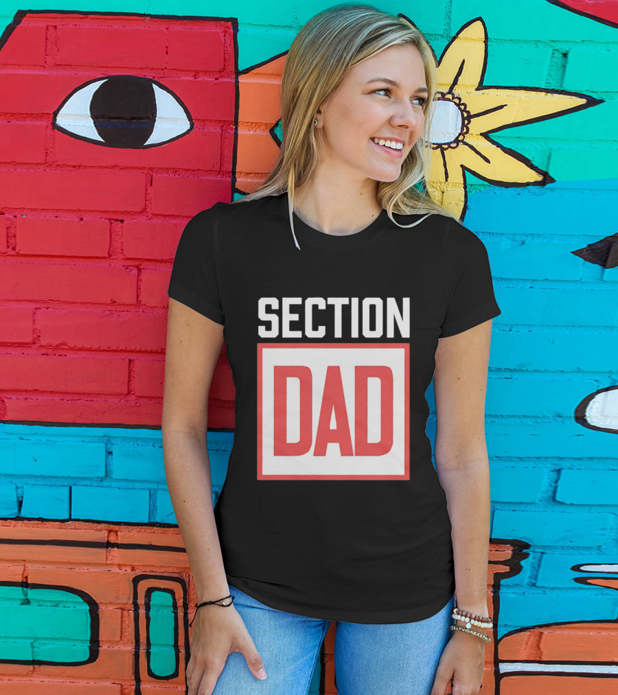 Section Dad Vintage Bold Text Block T-Shirt