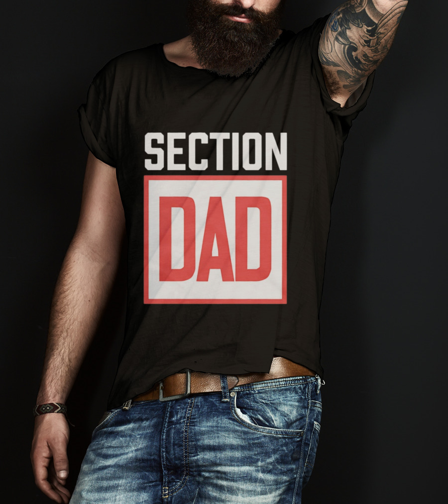 Section Dad Vintage Bold Text Block T-Shirt