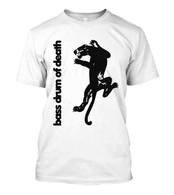 Black Panthers Bass Drum Of Death Panther Silhouette Jumping T-Shirt