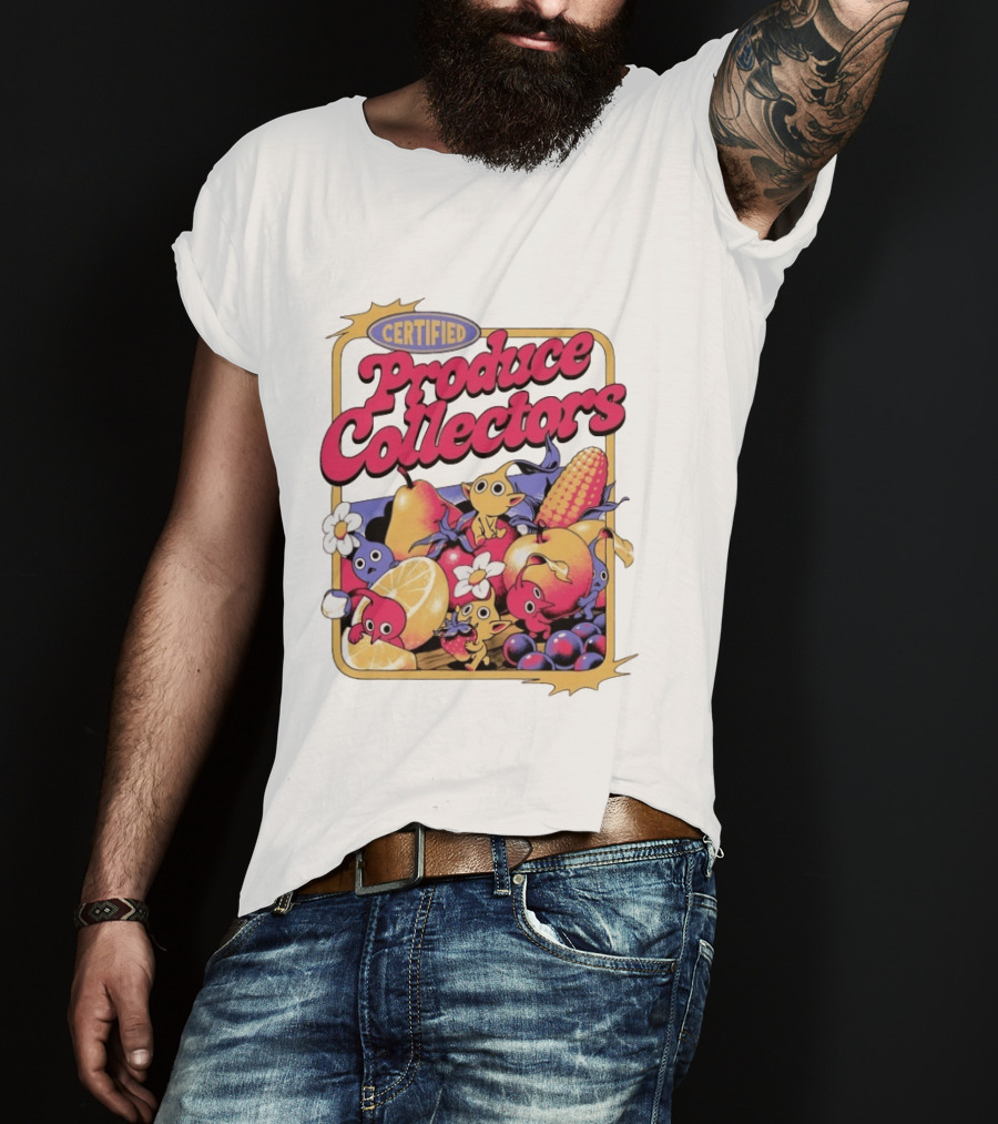 Certified Produce Collectors Pikmin Fruits And Vegetables T-Shirt