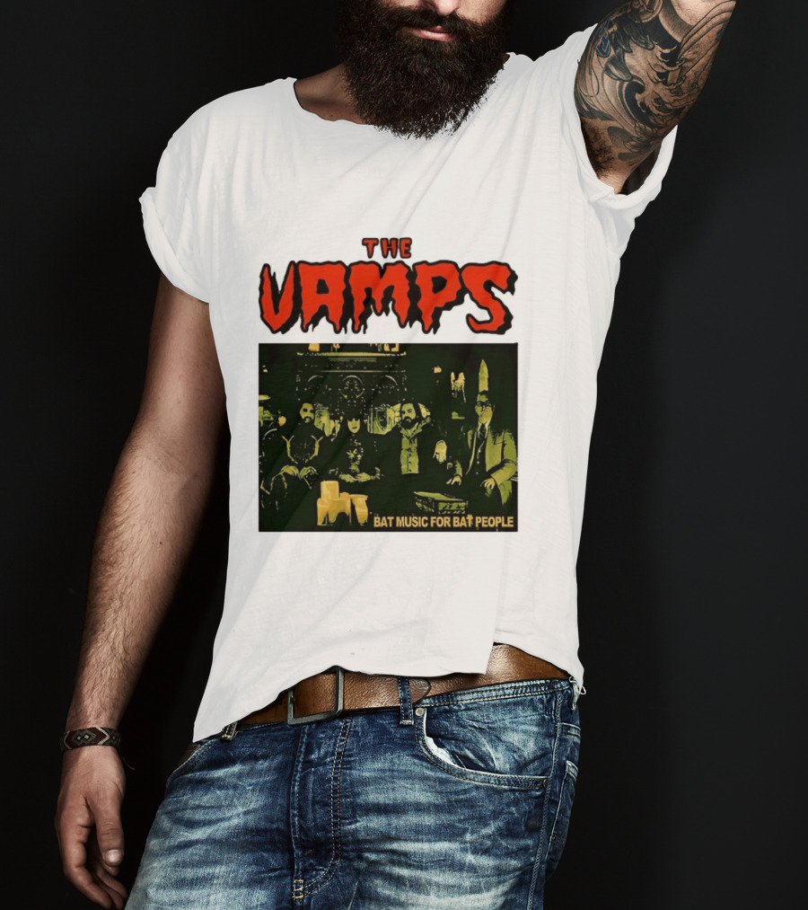 The Vamps What We Do In The Shadows Bat Music For Bat People Candles Group Image T-Shirt