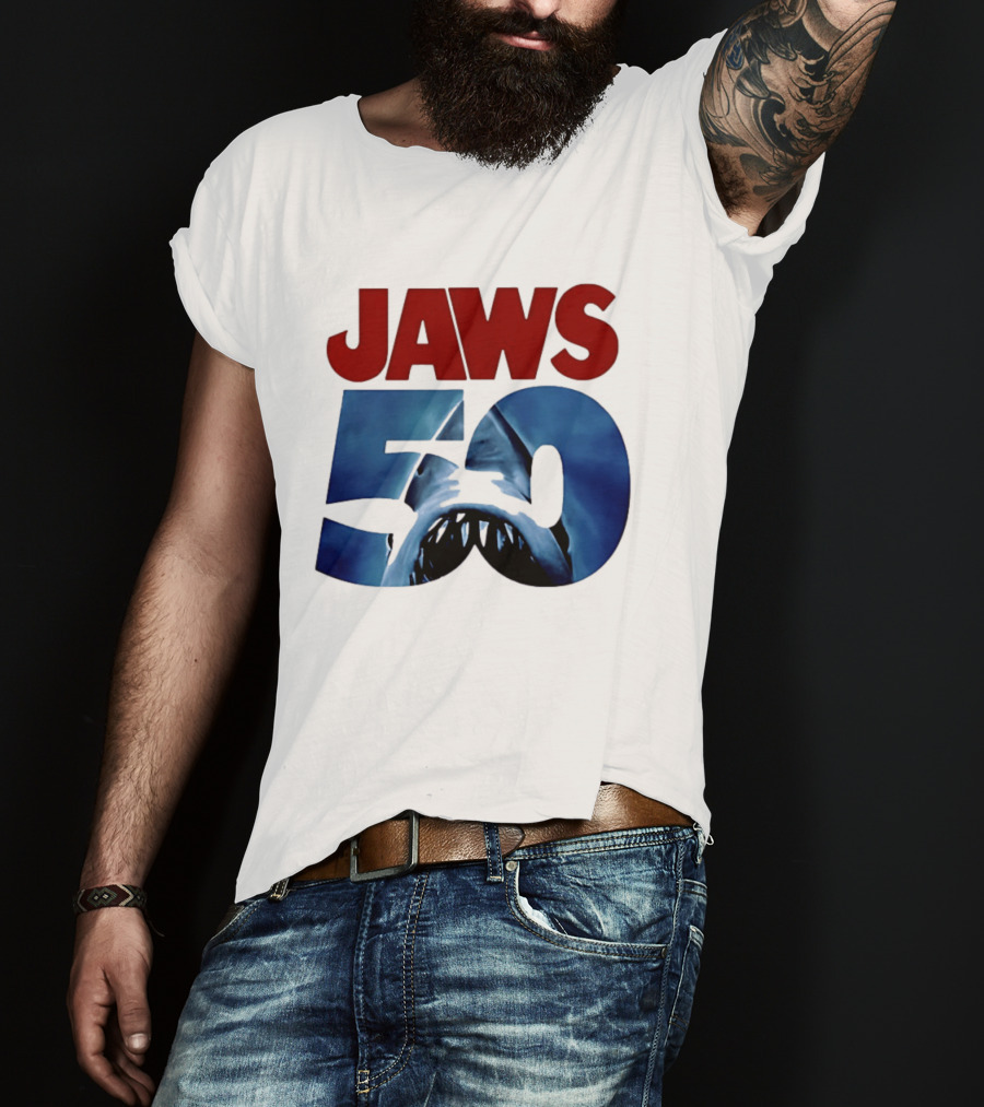 Jaws 50th Anniversary Shark Attack Celebration T-Shirt