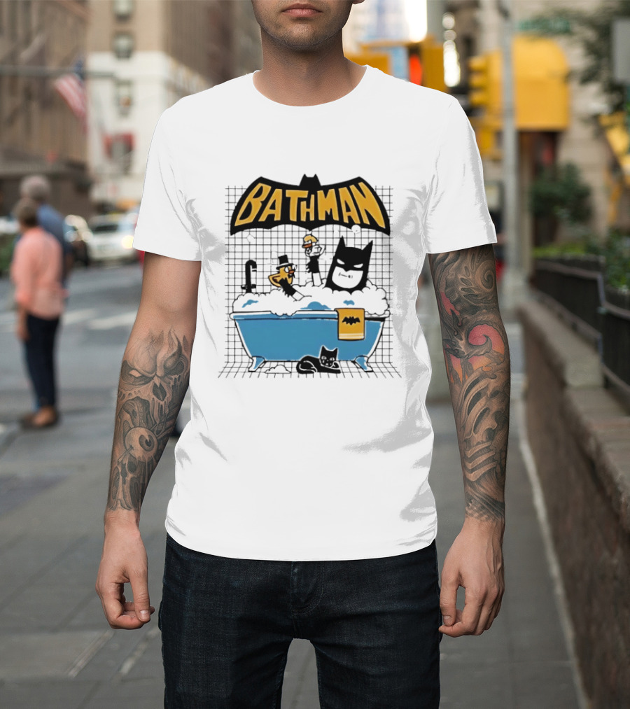 Bathman Super Hero Bathtub Adventure With Bat Towel And Rubber Duck T-Shirt