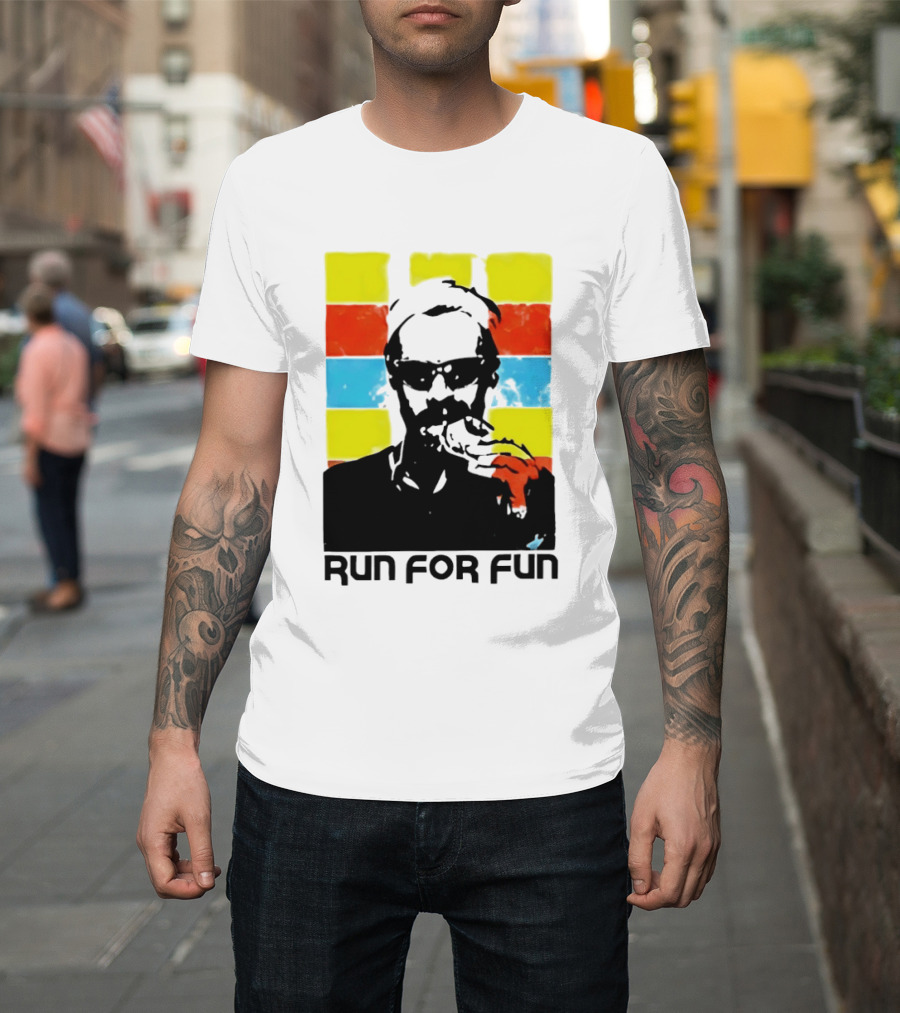 Run For Fun Retro Color Block T-Shirt