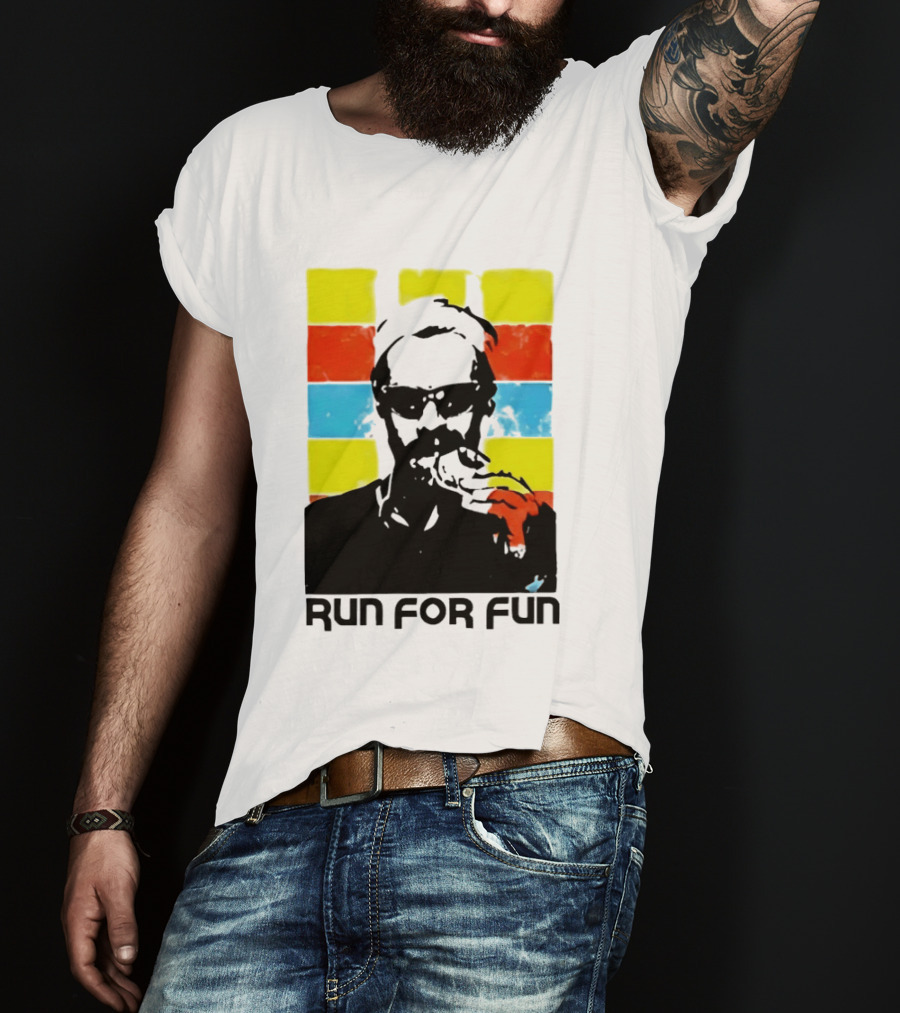 Run For Fun Retro Color Block T-Shirt
