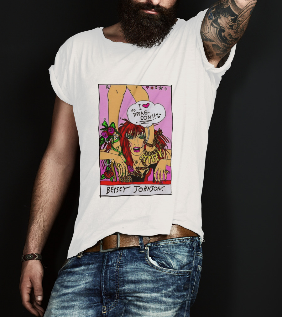 Betsey Johnson I Love DragCon 2026 Retro Fashion T-Shirt