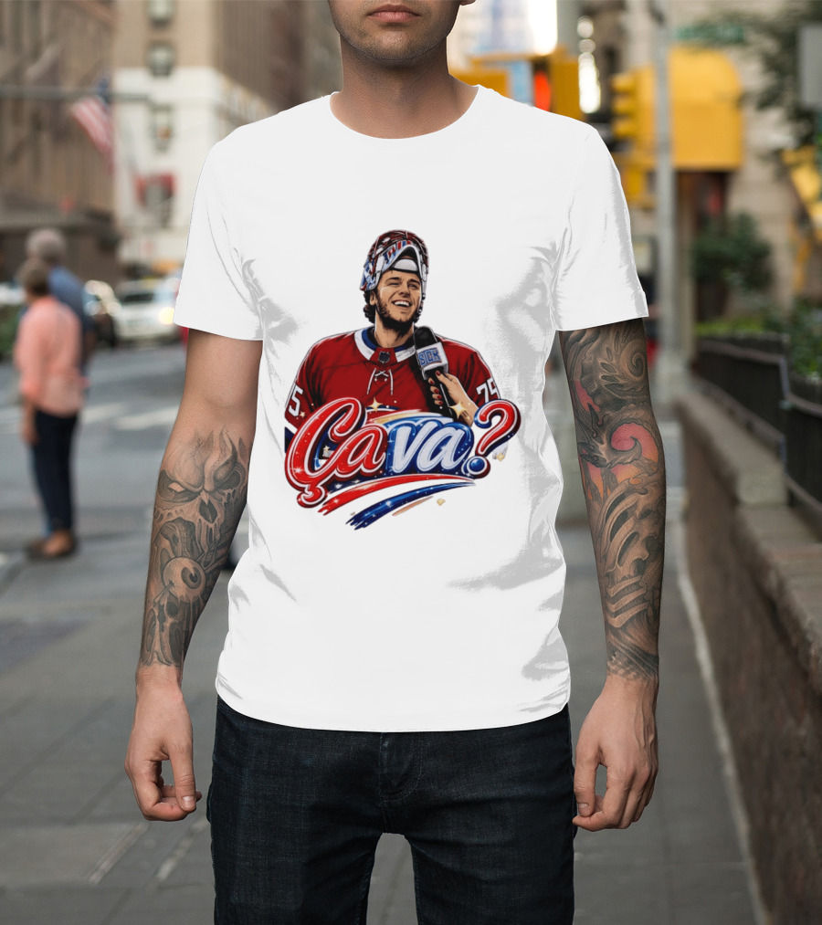 Ca Va Jakub Dobes Montreal Canadiens Interview NHL 75 Hockey Jersey T-Shirt