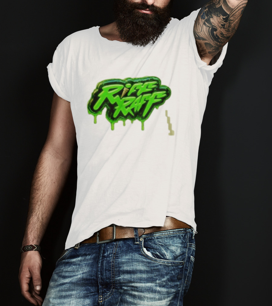 Riff Raff Neon Green Drip T-Shirt