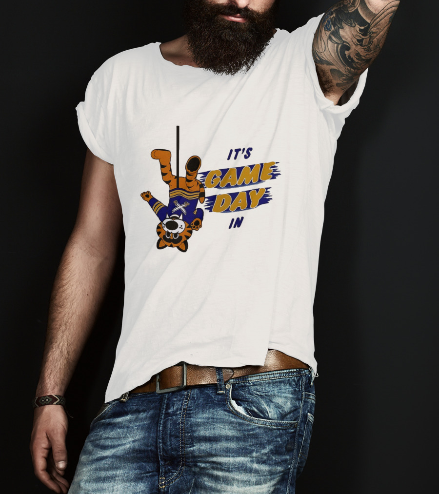 Sabretooth It's Game Day In Buffalo Sabres Hockey T-Shirt