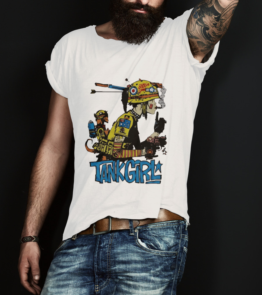 Tank Girl Comic Punk Rock Charlie Don't Surf T-Shirt