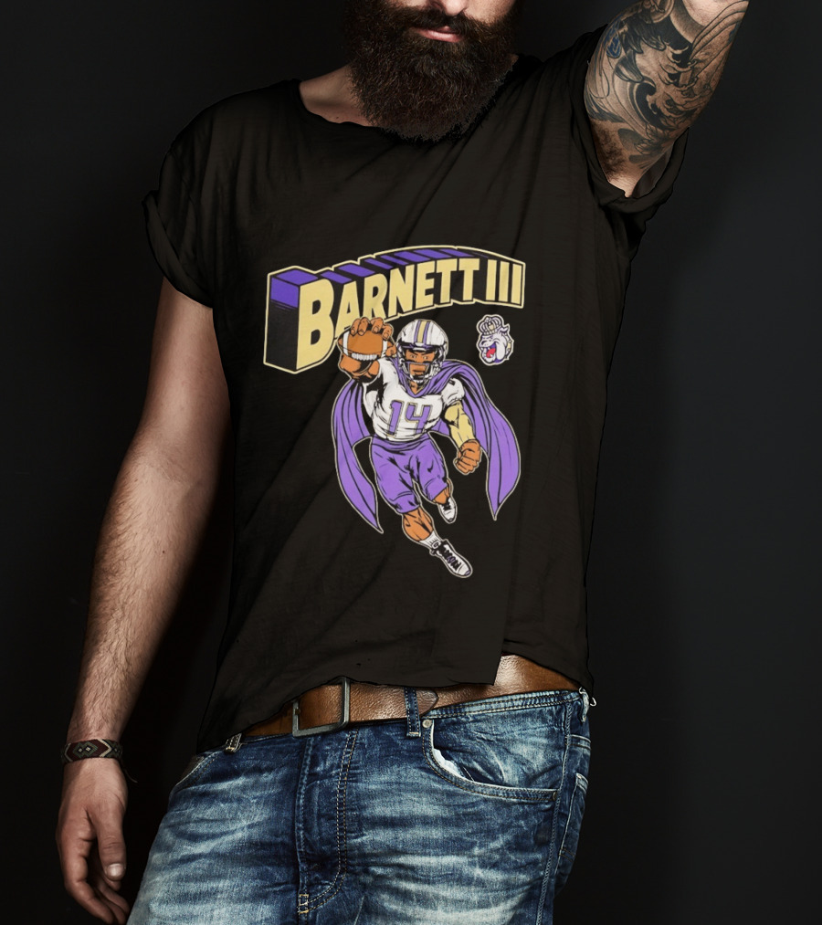 Barnett III James Madison Dukes Football Player T-Shirt