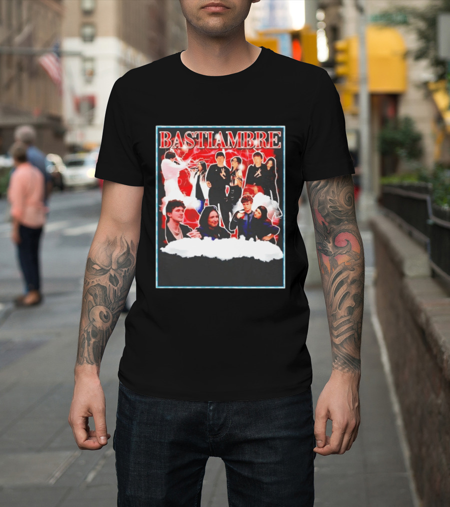 Bastiambre Movie Pop Culture Characters Collage T-Shirt