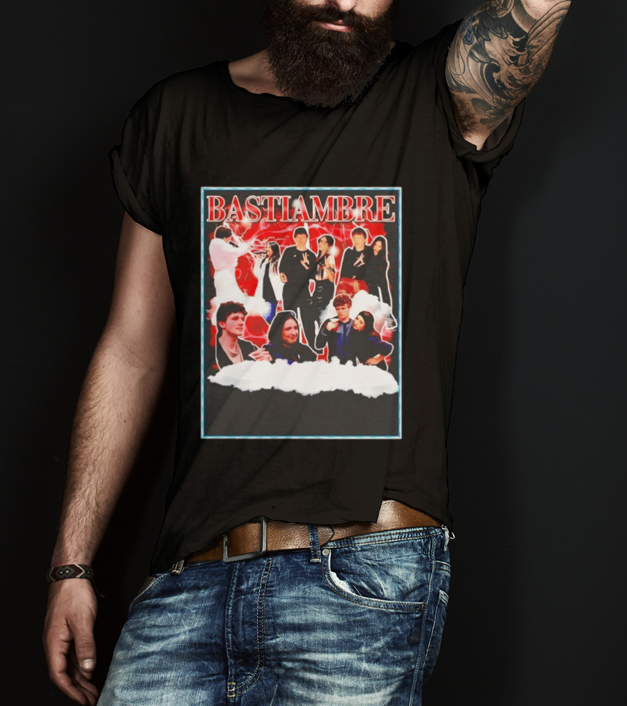 Bastiambre Movie Pop Culture Characters Collage T-Shirt