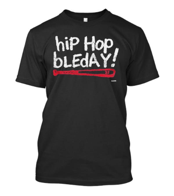 Cincinnati Reds Hip Hop Bleday Red Baseball Bat T-Shirt