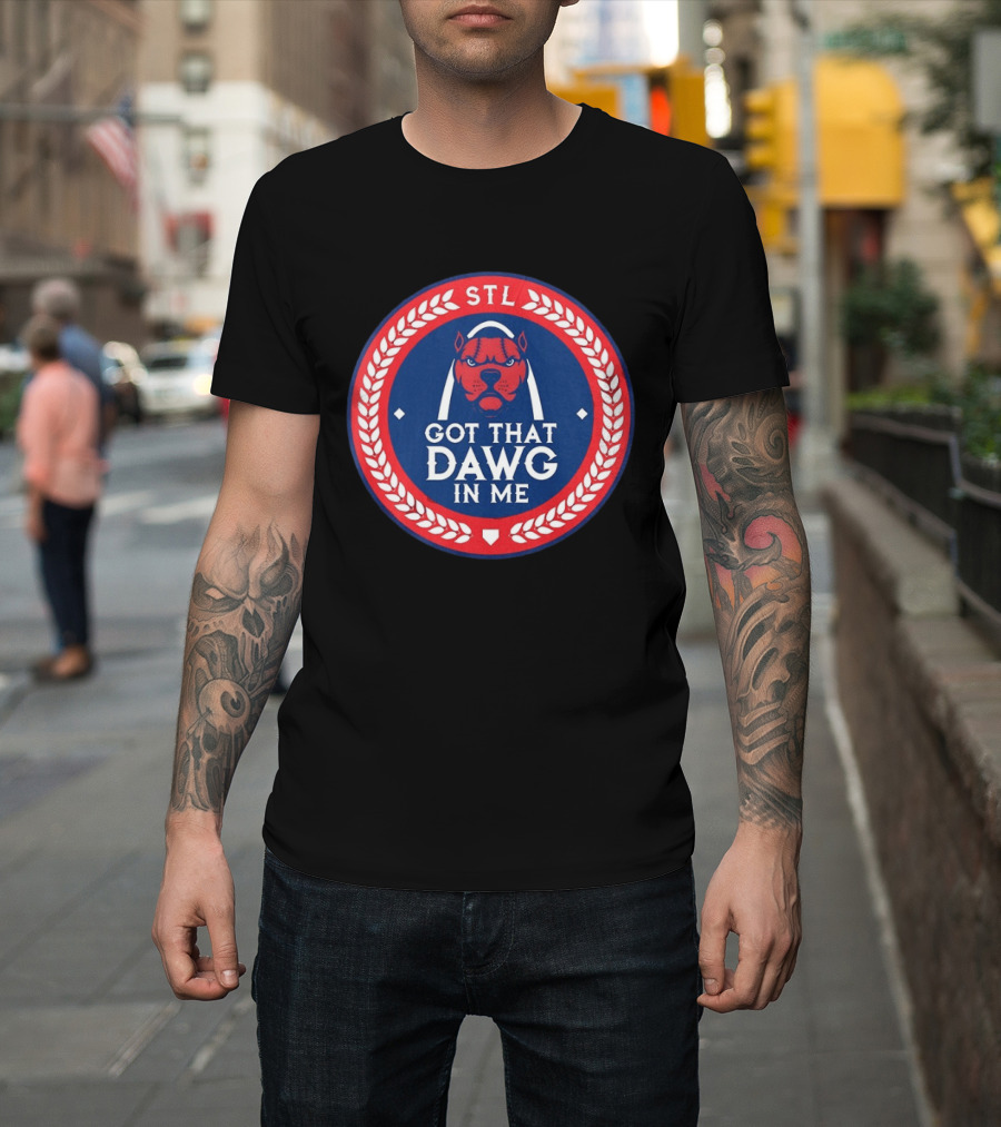 Got That Dawg In Me STL Red And Blue T-Shirt