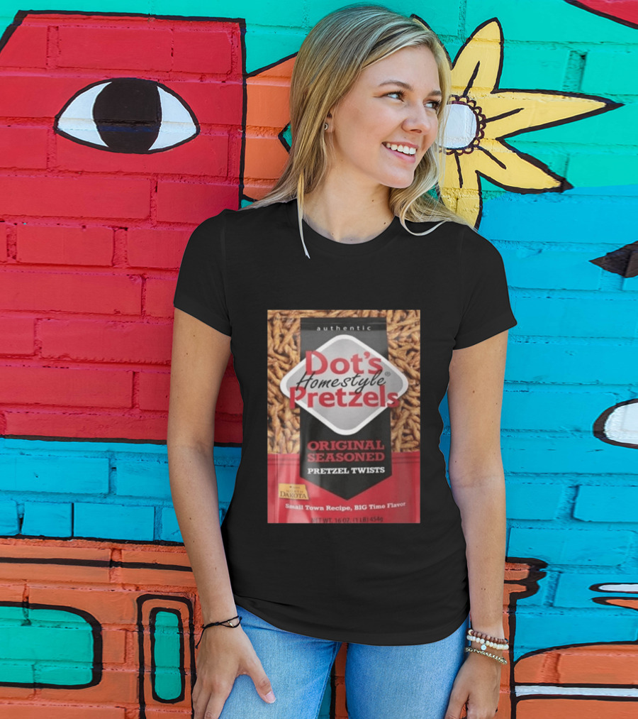 Dot's Homestyle Pretzels Original Seasoned Snack Twist Authentic North Dakota Flavor T-Shirt
