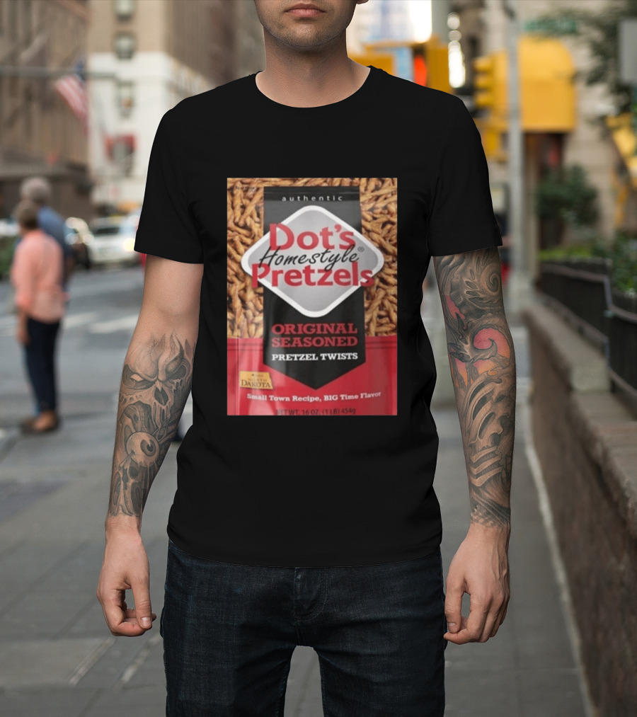 Dot's Homestyle Pretzels Original Seasoned Snack Twist Authentic North Dakota Flavor T-Shirt