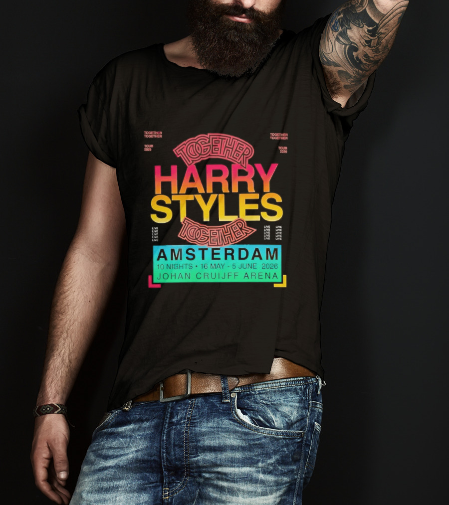 Harry Styles Together Tour 2026 Amsterdam Johan Cruijff Arena T-Shirt